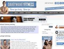 Tablet Screenshot of daveywaveyfitness.com